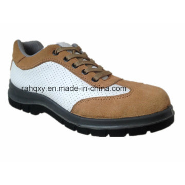 Daim & chaussures de sécurité en cuir microfibre avec maille doublure (HQ10010)